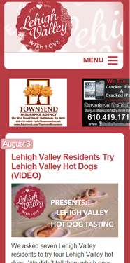 lehighvalleywithlove.com mobile screenshot